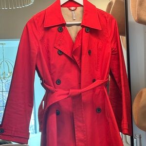 Women's Old Navy Red Trench Coat